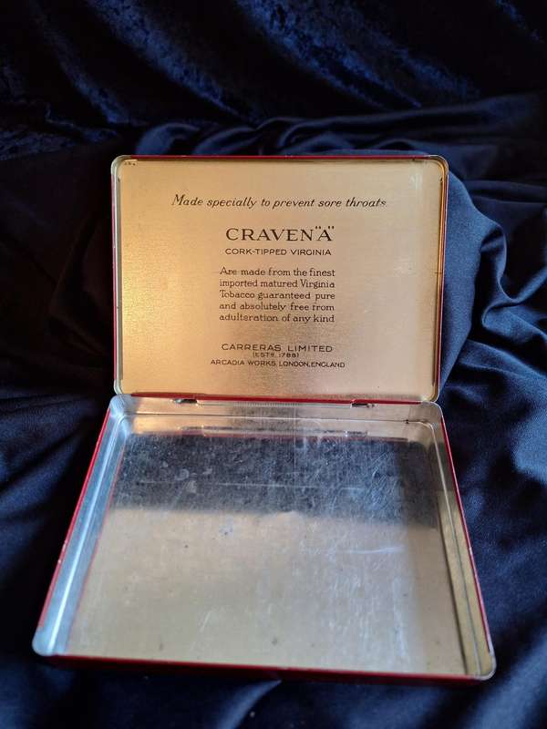 Vintage Craven A Cigarettes Tin