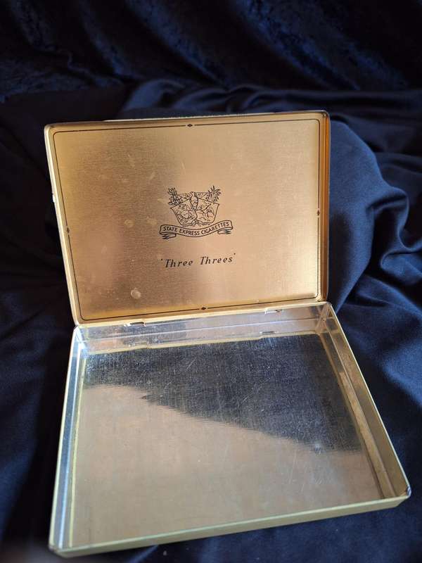 Vintage Three Three's State Express Cigarettes Tin