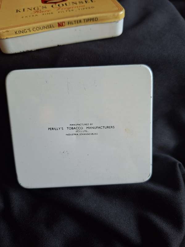 Vintage Set of King Counsel Cigarettes Tins - B.