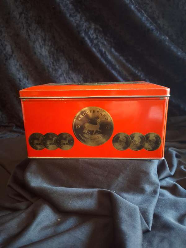 Vintage Ryotts Krugerrands Biscuits Tins.