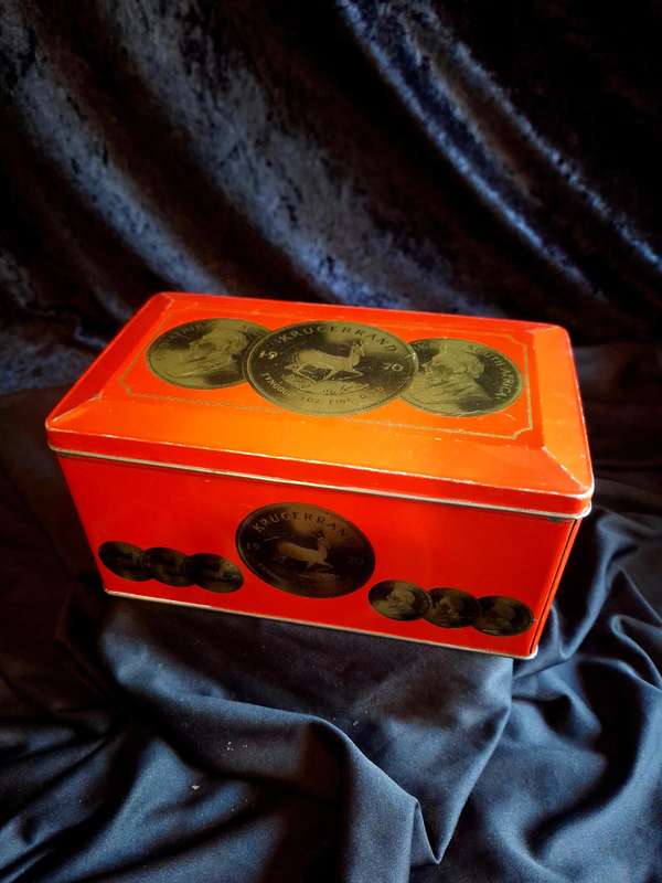 Vintage Ryotts Krugerrands Biscuits Tins.
