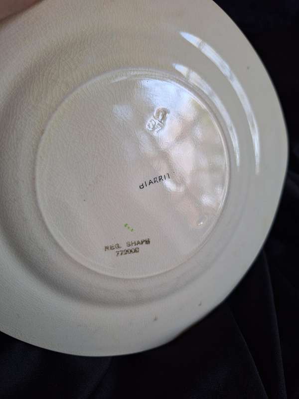 Stunning Antique Hand Painted Burleigh Ware (Art-Deco) Small Plate - A.