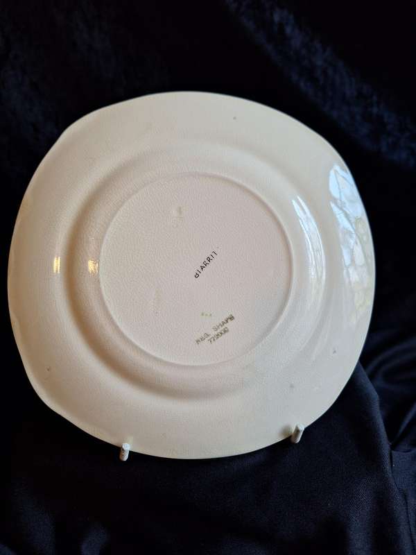 Stunning Antique Hand Painted Burleigh Ware (Art-Deco) Small Plate - A.