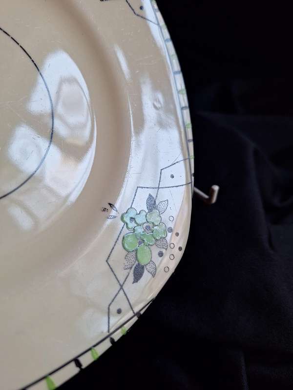 Stunning Antique Hand Painted Burleigh Ware (Art-Deco) Small Plate - C.