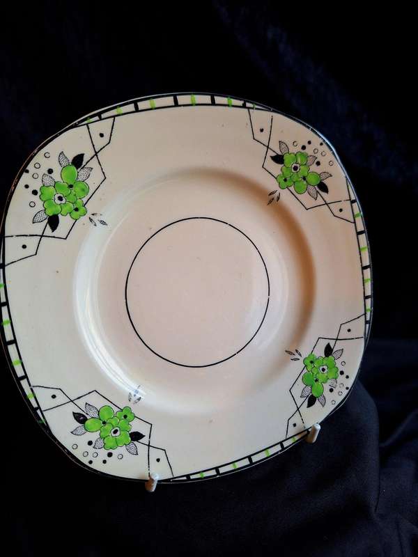 Stunning Antique Hand Painted Burleigh Ware (Art-Deco) Small Plate - C.