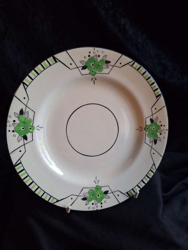 Stunning Antique Hand Painted Burleigh Ware (Art-Deco) Plate - A.