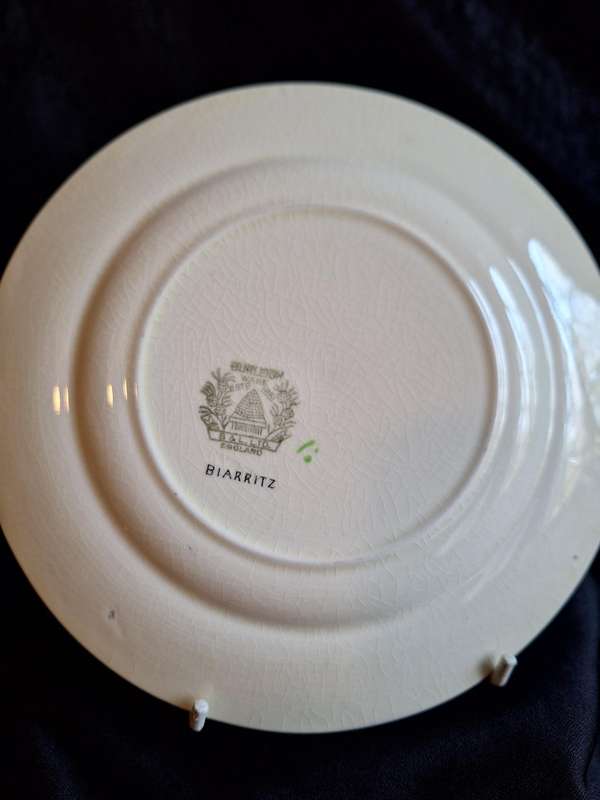 Stunning Antique Hand Painted Burleigh Ware (Art-Deco) Plate - A.