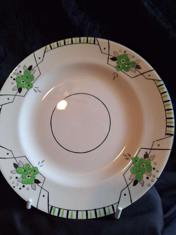 Stunning Antique Hand Painted Burleigh Ware (Art-Deco) Plate - C.