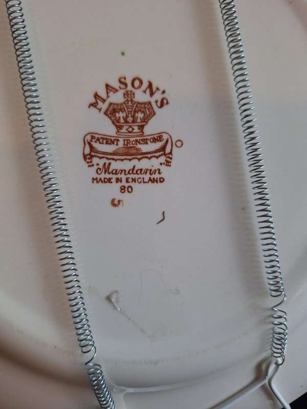 Vintage Mason's Ironstone Mandarin Wall Plate.