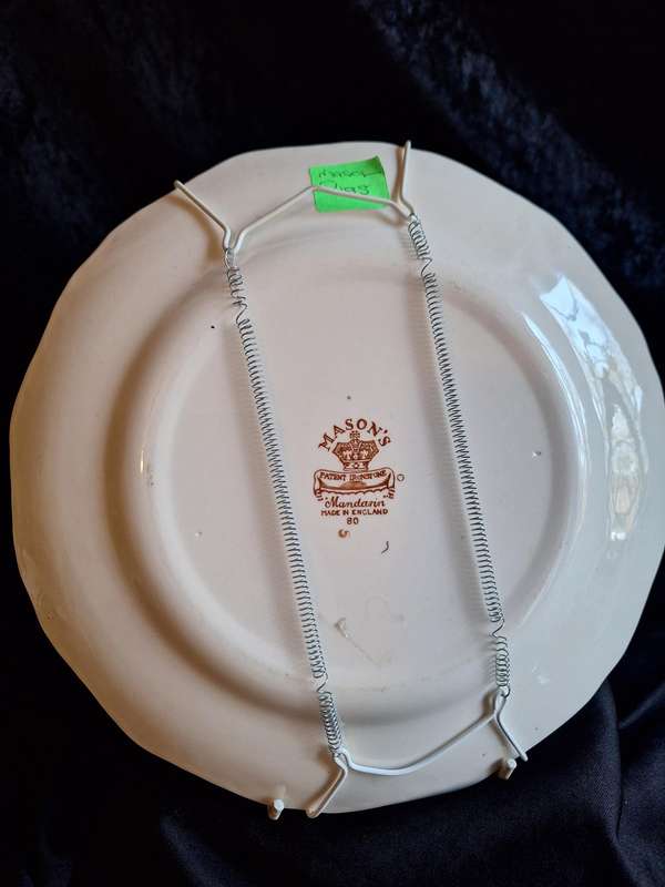 Vintage Mason's Ironstone Mandarin Wall Plate.