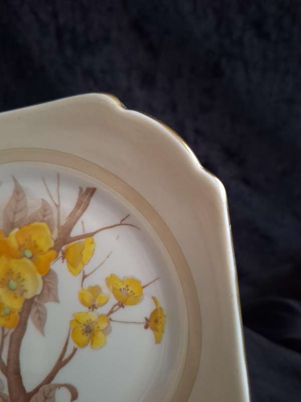Stunning Art-Deco 1920's Shelley Small Plate - Reg. No: 771299/12547/E - A