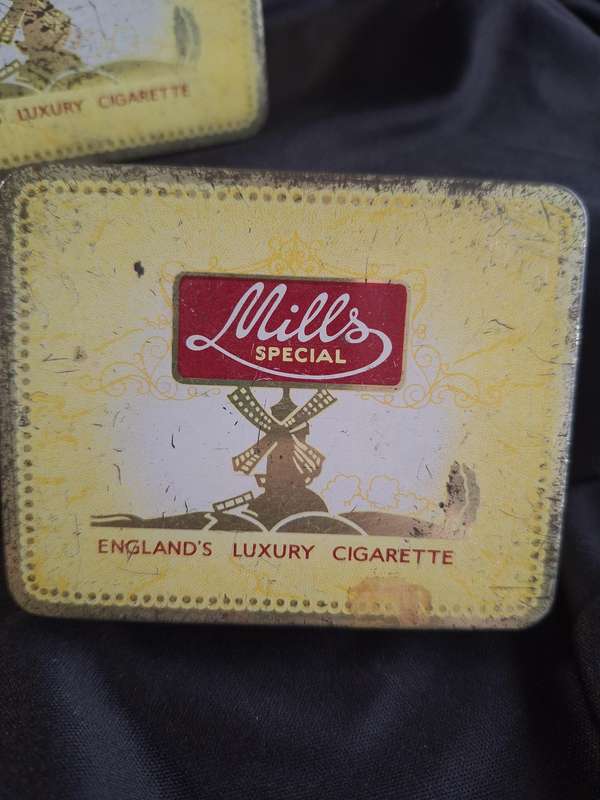 Vintage Set of Mills Cigarette Tins - A.