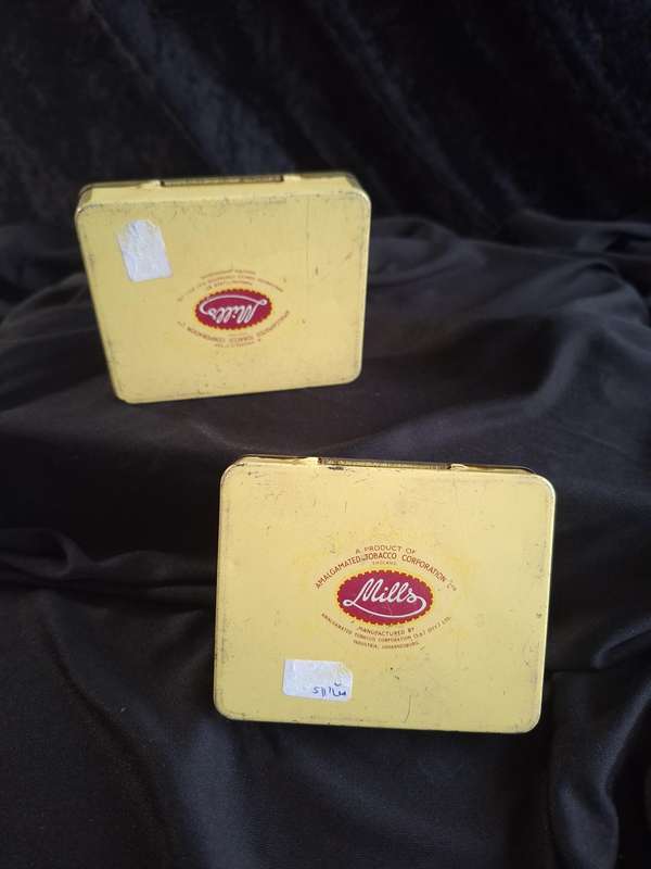 Vintage Set of Mills Cigarette Tins - A.