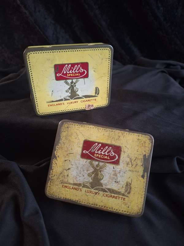 Vintage Set of Mills Cigarette Tins - B.