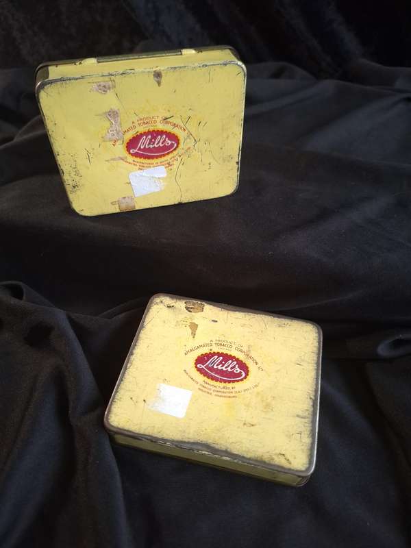Vintage Set of Mills Cigarette Tins - B.