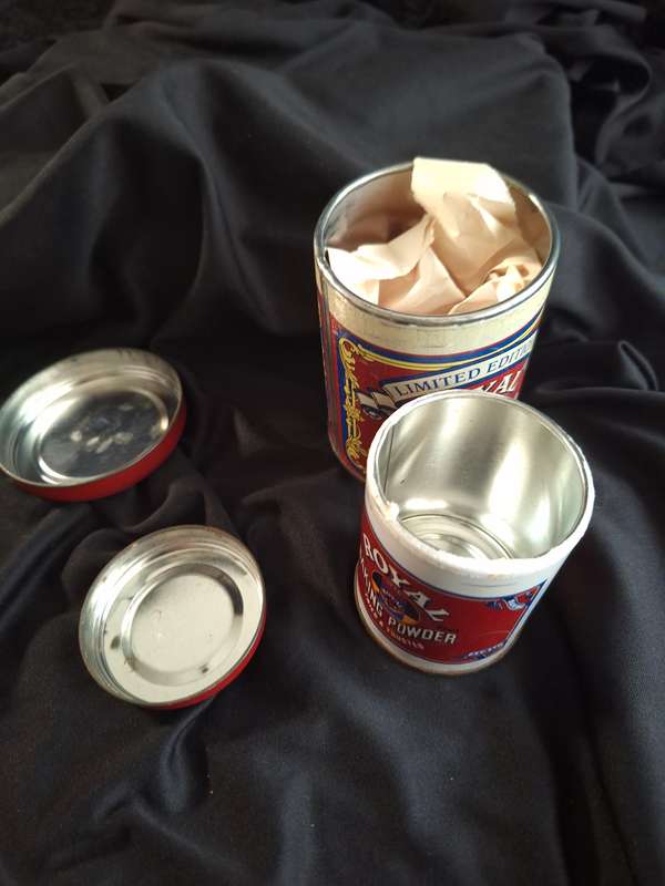 Vintage Royal Baking Powder Tin set - B.