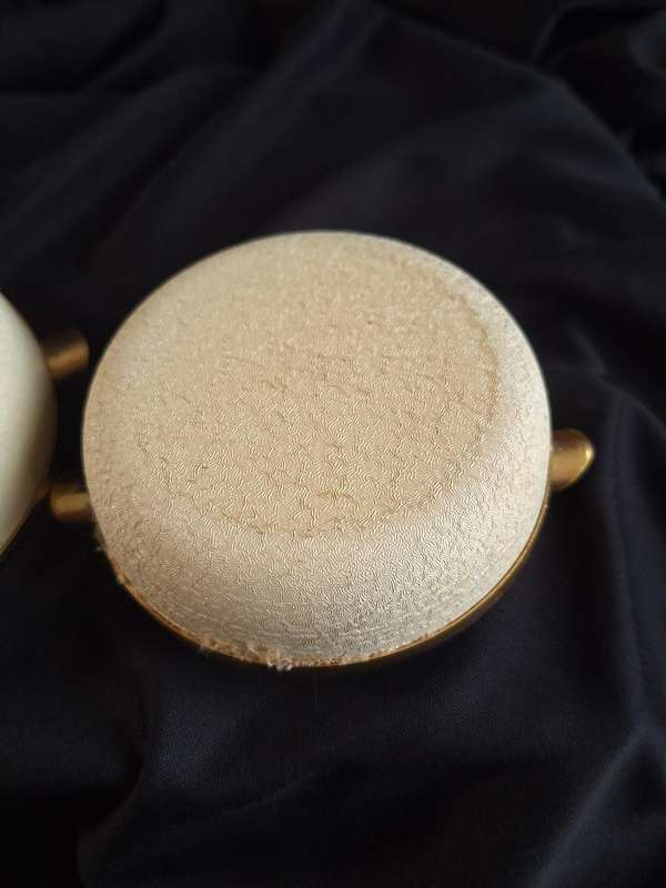 Stunning Vintage Petit Point Dressing Table Ashtray Set.