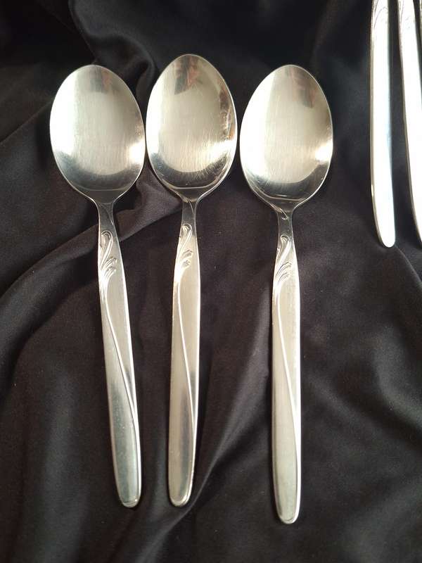 Vintage Stainless Steel Dinner Spoons