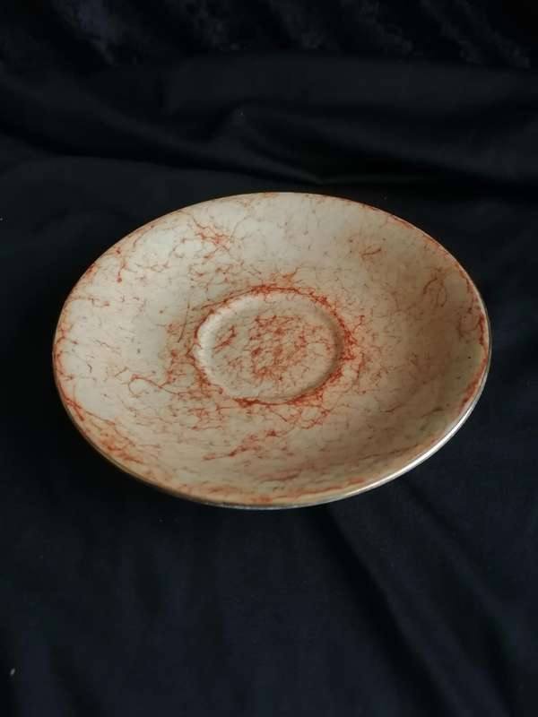 Vintage Royal Albert - Gossamer Saucer - Orange.