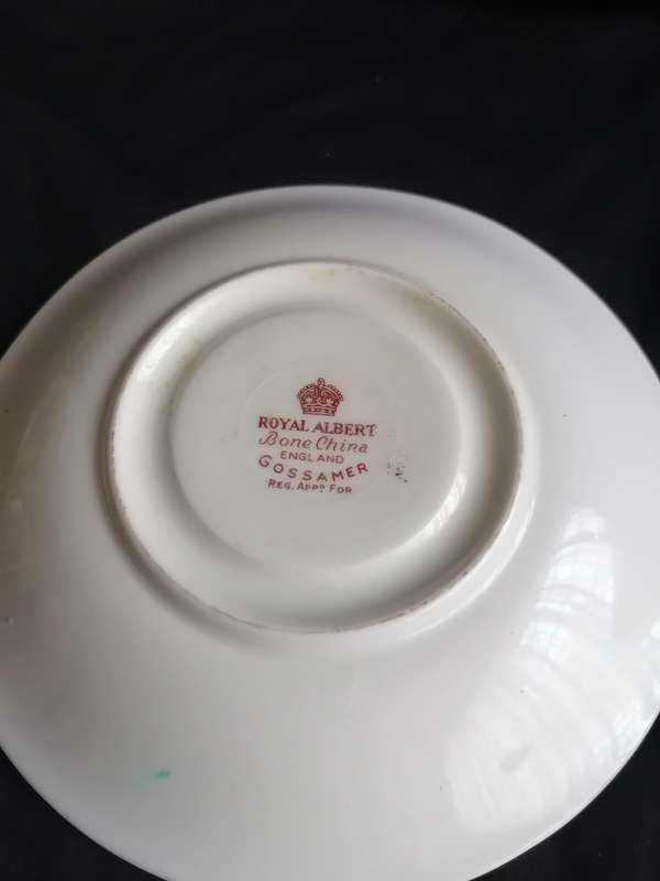 Vintage Royal Albert - Gossamer Saucer - Green.