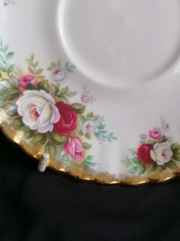 Vintage Royal Albert - Celebration Soup Bowl Saucer.