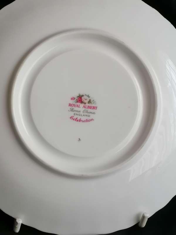 Vintage Royal Albert - Celebration Soup Bowl Saucer.