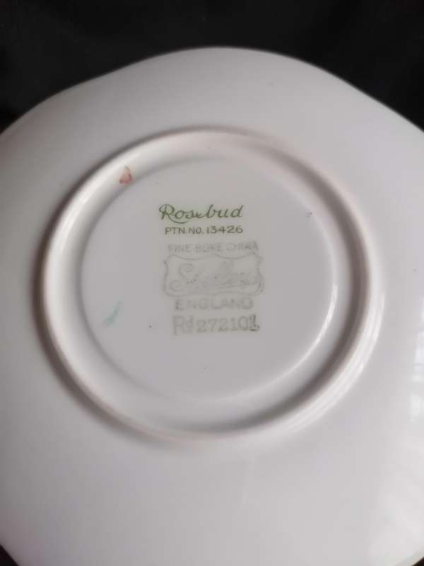 Vintage Shelley Rosebud Coffee Saucer RD: 272101/13426