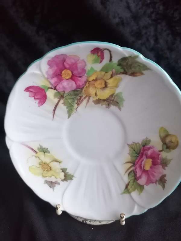 Vintage Shelley Begonia Coffee Saucer - 13427.