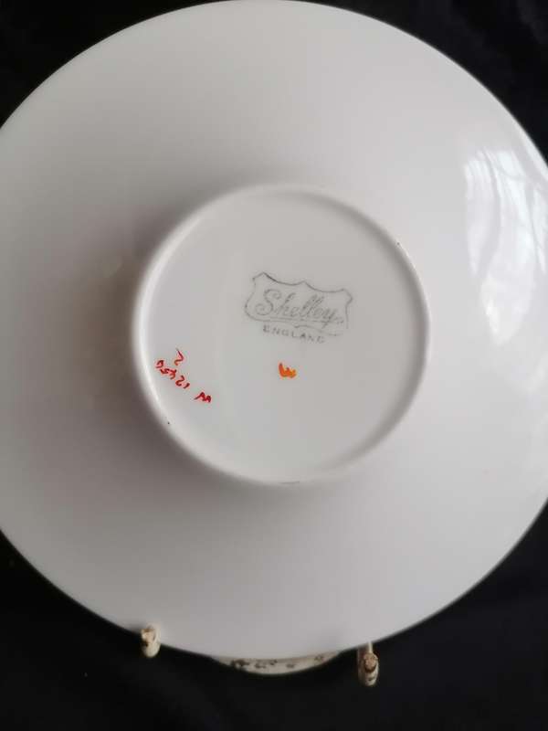 Vintage Retro Shelley Orange Saucer - W: 12451/2.