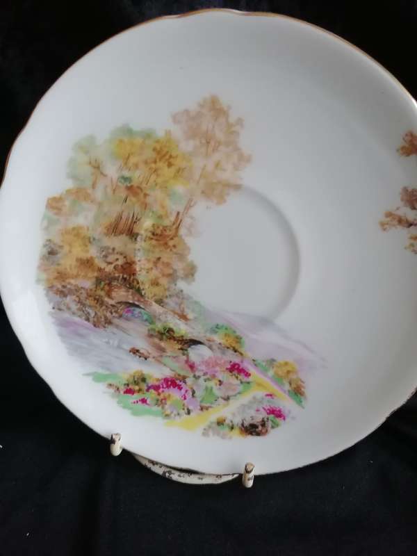 Vintage Shelley Heather Saucer.