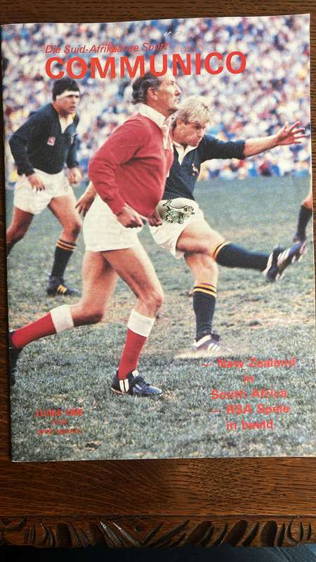 1986 Communico Magazine - New Zealand in South Africa & Pin, details below
