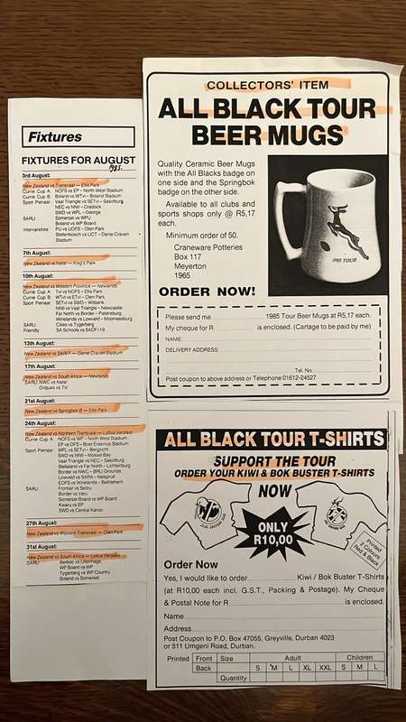 The Two Tours That Never Happened - Ephemera, details below