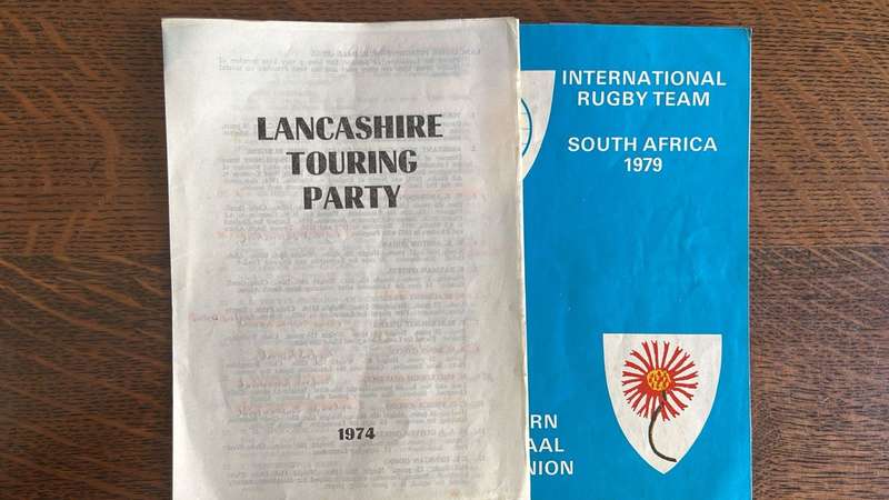 1979 International Rugby Team Itinerary, Signed & Lancashire Touring Party, details below