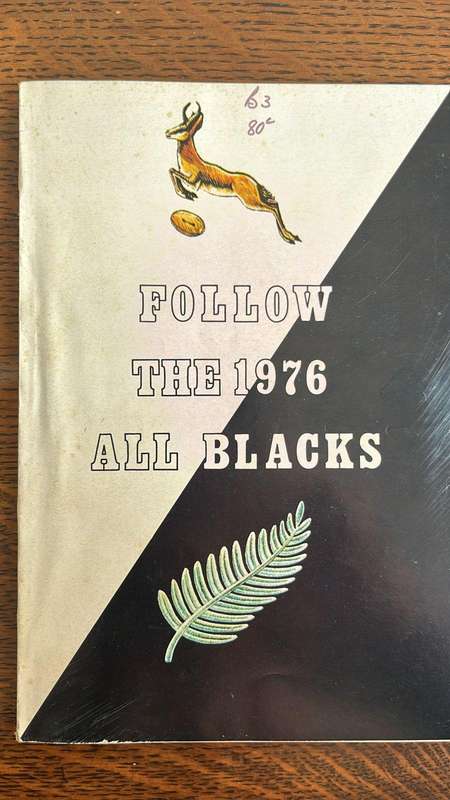 1976 Follow the All Blacks Brochure, details below