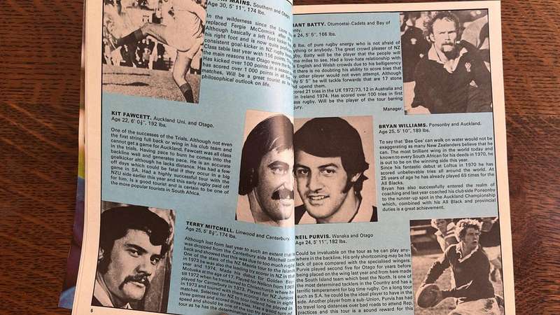 1976 Follow the All Blacks Brochure, details below