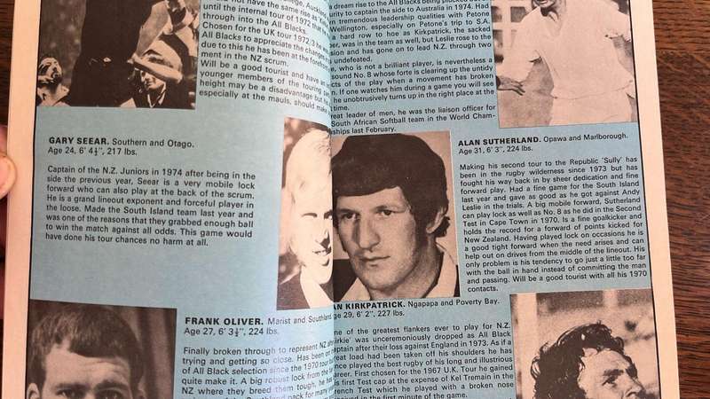 1976 Follow the All Blacks Brochure, details below