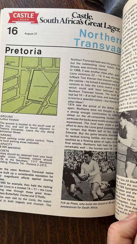 1976 Follow the All Blacks Brochure, details below