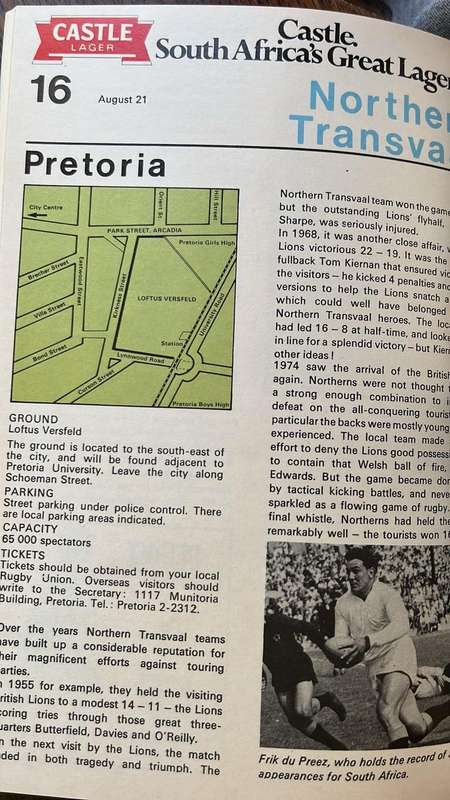 1976 Follow the All Blacks Brochure, details below