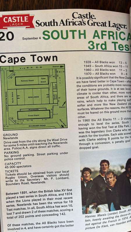 1976 Follow the All Blacks Brochure, details below