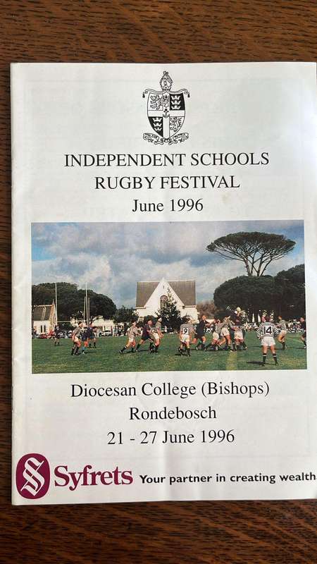 1996 Independent Schools Rugby Festival Programme, details below