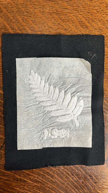From Anderson's Collection - 1924 All Blacks Embroided Blazer Badge, details below