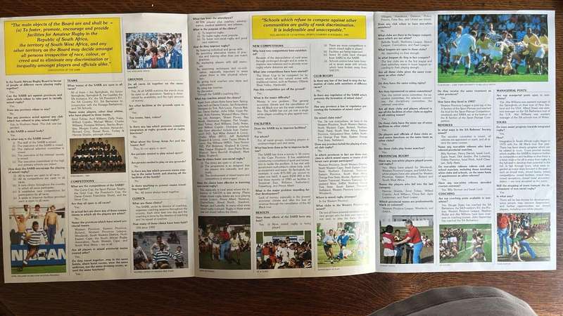 Rugby in South Africa - An Overview, details below