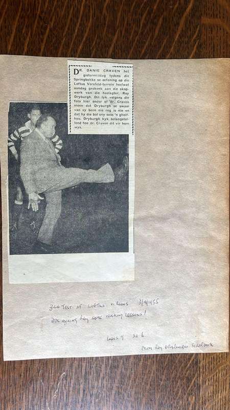 From Roy Dryburgh's Private Collection Original Photo's, Newspaper Cutting, details below