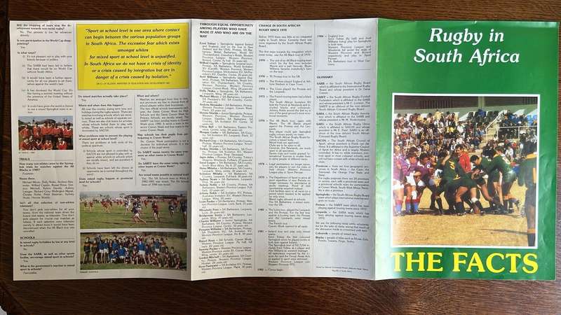 Rugby in South Africa - An Overview, details below