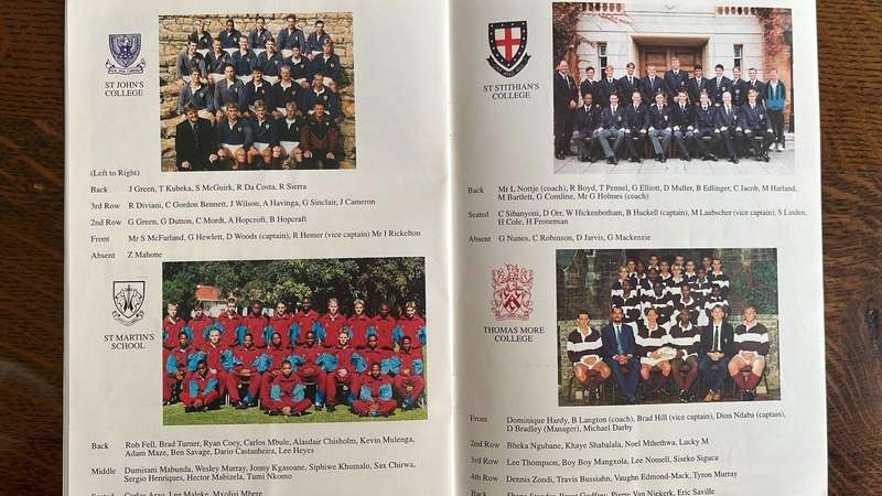 1996 Independent Schools Rugby Festival Programme, details below