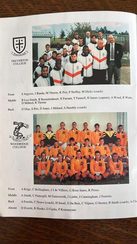 1996 Independent Schools Rugby Festival Programme, details below