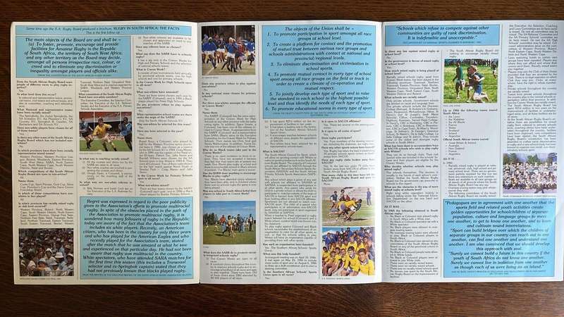 Rugby in South Africa - An Overview, details below