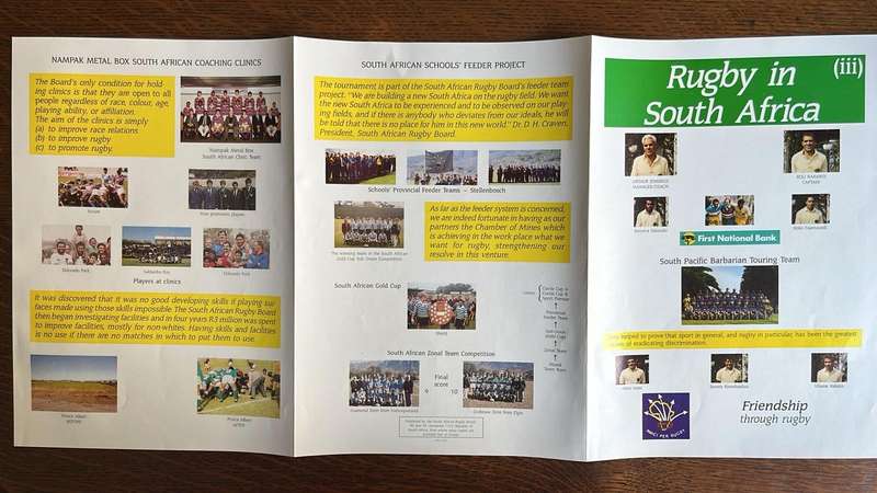 Rugby in South Africa - An Overview, details below