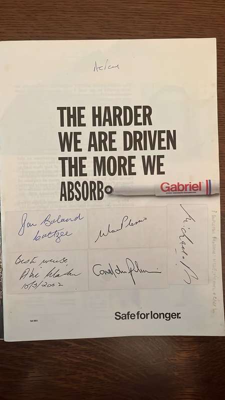 1890-1990 Newlands 100 Celebratory Brochure, Signed, details below