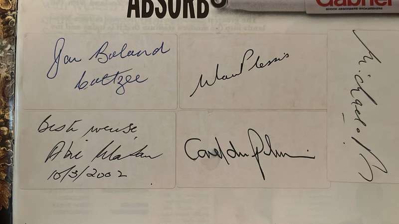 1890-1990 Newlands 100 Celebratory Brochure, Signed, details below